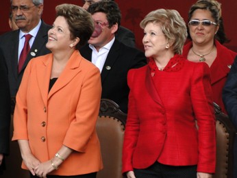 Presidente Dilma Rousseff e a ministra da Cultura, Marta Suplicy (Foto: Pedro Ângelo/G1)