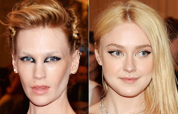Dakota Fanning e January Jones (Foto: Agência AFP) Dakota Fanning e January Jones (Foto: Agência AFP)