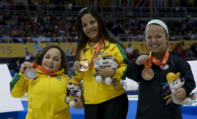 Joaninha e Esthefany de Oliveira garantiram dobradinha para o Brasil no Parapan de Toronto (Foto: Washington Alves/MPIX/CPB)