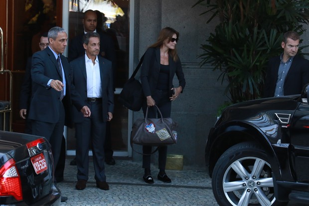 Carla Bruni e Nicolas Sarkozy (Foto: Dilson Silva/ Ag. News)