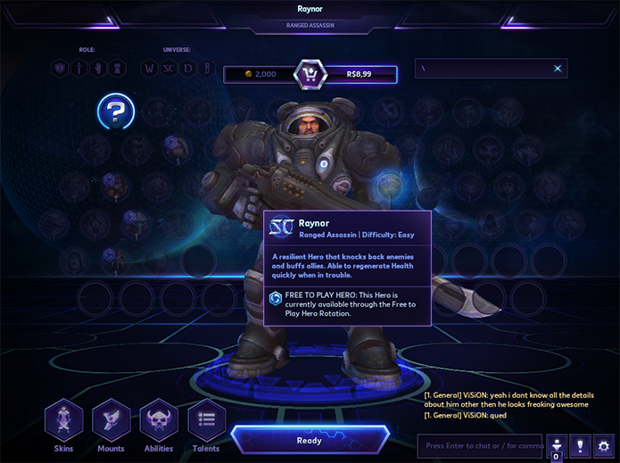 Saiba como dançar e usar outros comandos em Heroes of the Storm (Foto: Reprodução/Murilo Molina)