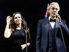 Vídeo: Anitta surpreende cantando clássicos ao lado de Andrea Bocelli