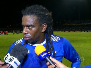Tinga, jogador do Cruzeiro (GloboNews)  (Foto: Reprodução GloboNews)