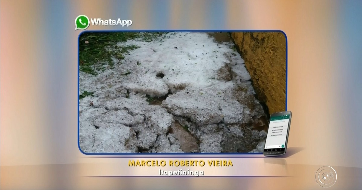 Moradores registram chuva com granizo na região de Itapetininga - Globo.com