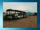 Ônibus é encontrado incendiado em frente a escola no bairro Esperança