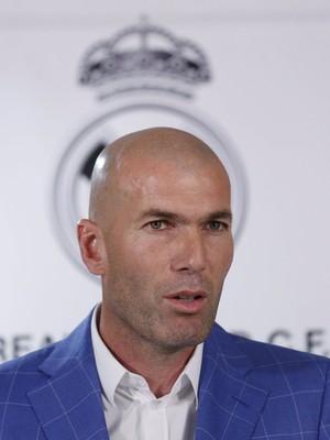 Zidane novo técnico apresentação Real Madrid (Foto: Juan Medina / Reuters)
