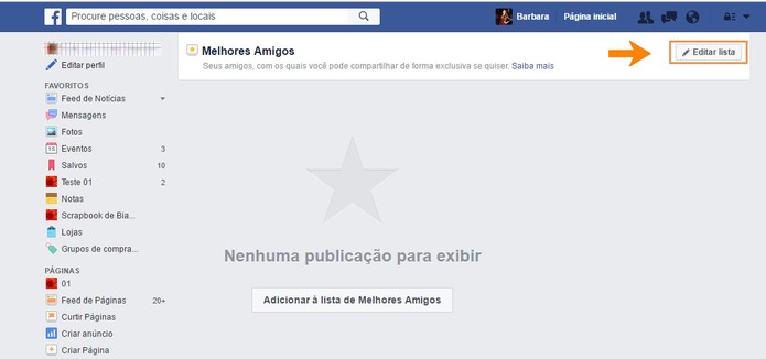 Edite a lista de melhores amigos no Facebook (Foto: Reprodução/Barbara Mannara) (Foto: Edite a lista de melhores amigos no Facebook (Foto: Reprodução/Barbara Mannara)) Edite a lista de melhores amigos no Facebook (Foto: Reprodução/Barbara Mannara) (Foto: Edite a lista de melhores amigos no Facebook (Foto: Reprodução/Barbara Mannara))
