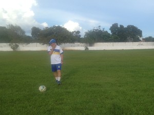 Técnico do Palmas Celinho Valentim  está tranquilo para jogo contra o Tocantins pela sétima rodada do estadual (Foto: Camila Rodrigues/GloboEsporte.com)