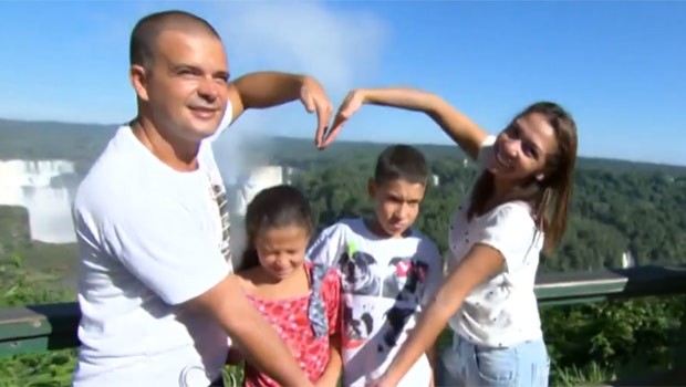 Mais Você trouxe família carioca para conhecer Foz (Foto: Reprodução)