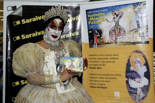 Isabelita dos Patins lança livro infantil no Rio (Foto: Vera Donato/Divulgação)