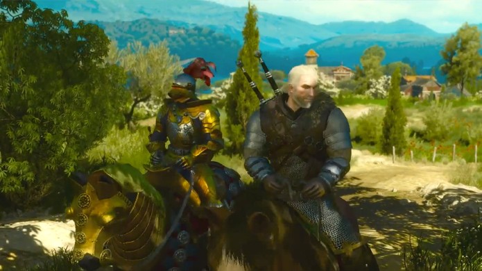 A região de Toussaint é bem diferente de tudo que já vimos em The Witcher 3: Wild Hunt e cabe a Geralt manter esse paraíso em paz (Foto: Reprodução/YouTube)