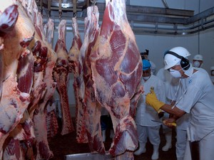 Carne de empresa de Araguaína foi impedida de entrar na Rússia (Foto: Kleiber Arantes/ATN)