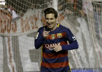 Messi Rayo Vallecano x Barcelona (Foto: Reuters)