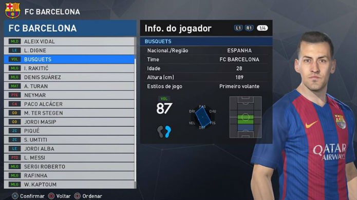 Busquets é o melhor volante de PES 2017 (Foto:Reprodução/Thomas Schulze)