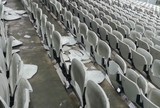 Cadeiras quebradas na Arena causam prejuízo de R$ 45 mil ao Palmeiras Cadeiras quebradas na Arena causam prejuízo de R$ 45 mil ao Palmeiras