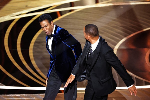 Will Smith deu um tapa em Chris Rock no Oscar 2022 (Foto: Getty Images)
