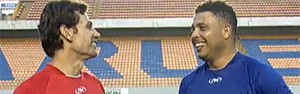 Ronaldo faz jogo de despedida do Medida Certa (Reprodução)