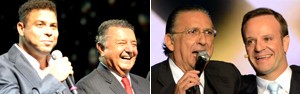 Ronaldo e Rubinho são os novos comentaristas (Estevam Avellar/ Zé Paulo Cardeal/ TV Globo)