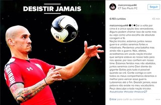 Post Maicon Instagram desculpas (Foto: Reprodução/Instagram)