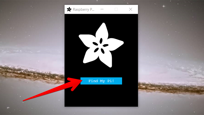 Clique no botão para iniciar a busca do seu Raspberry Pi na sua rede (Foto: Reprodução/Filipe Garrett)