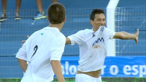 Willian comemora gol pelo Operário-MS (Foto: Reprodução/TV Morena)