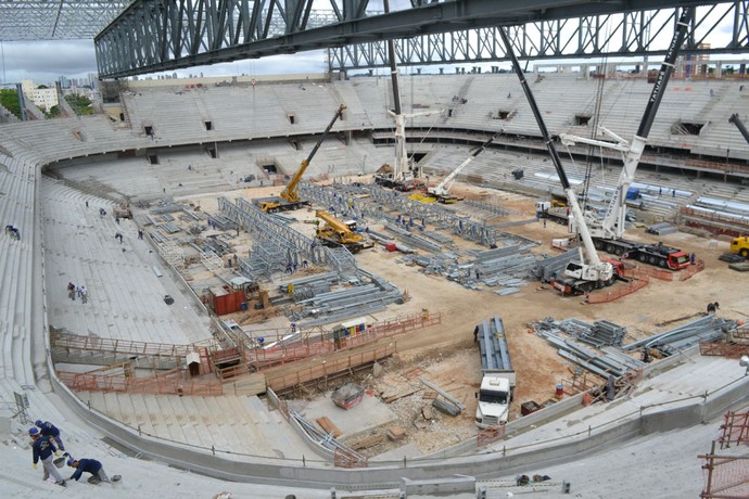 Visão geral da Arena da Baixada, do Atlético-PR (Foto: Site oficial do Atlético-PR/Divulgação)