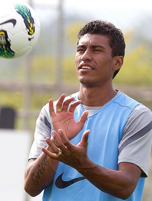 Paulinho no treino do Corinthians (Foto: Daniel Augusto Jr. / Ag. Corinthians)