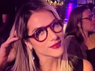 Giovanna Ewbank posa usando óculos de Otávio Mesquita: 'Linda e simpática'