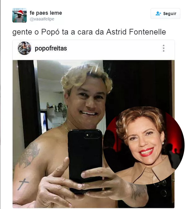 Novo visual de Popó vira piada na web (Foto: Reprodução)