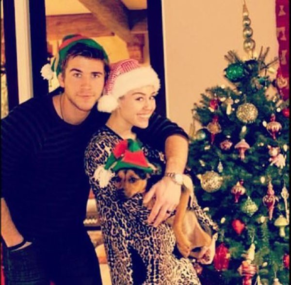 Miley Cyrus e Liam Hemsworth  (Foto: Instagram)