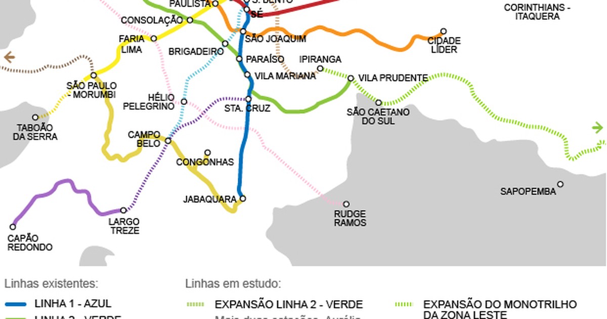 G Metr Contrata Estudos Para Tr S Novas Linhas Na Zona Norte De Sp