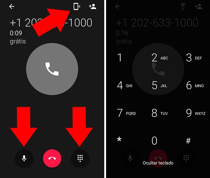 Como ligar de graça para telefones dos EUA no Android e iPhone Use-viva-voz-teclado-e-mais