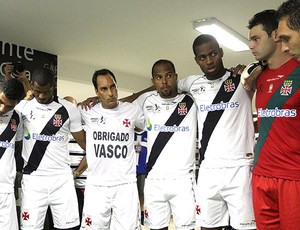 Dedé no vestiário na despedida do Edmundo (Foto: Marcelo Sadio / Site Oficial do Vasco da Gama)