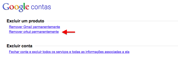 Exclua o Orkut para apagar as suas publicações do arquivo (Foto: Reprodução/Helito Bijora)