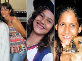 Sandra, Karina e Elisa foram mortas a facadas em casa (Foto: Arquivo pessoal)