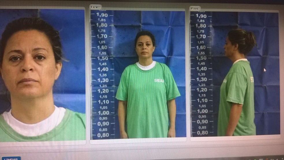 Imagem mostra a Françoise Oliveira, 40, presa temporariamente por suspeita de ter planejado a morte do embaixador grego Kyriakos Amiridis, (Foto: Reprodução/Whatsapp)