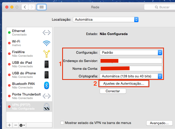 Configurando os dados da conta VPN (Foto: Reprodução/Edivaldo Brito)