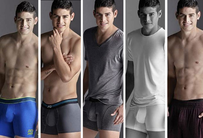 James Rodríguez estrela campanha de cuecas para marca colombiana