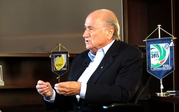Blatter entrevista Fifa (Foto: Vicente Seda)
