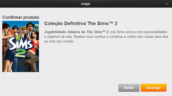 The Sims 2 Collection: veja como resgatar o jogo de graça no Origin (Foto: Reprodução/Tais Carvalho)