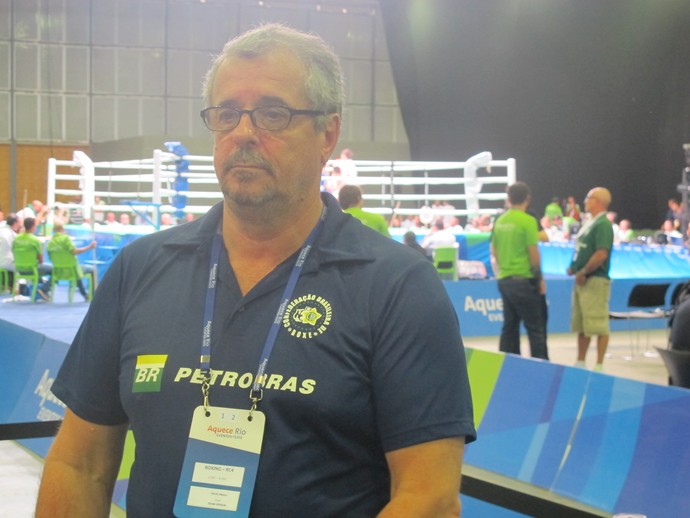 Mauro Silva, presidente CBBoxe, evento-teste, boxe (Foto: Matheus Tibúrcio)
