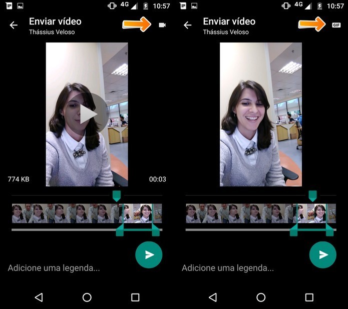 Como enviar um GIF pelo WhatsApp