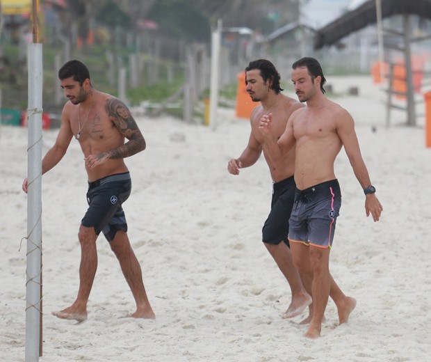 Pedro Scooby, Mariano e Kayky Brito (Foto: Agnews)