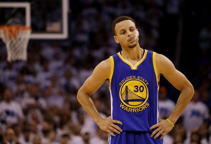 Stephen Curry Oklahoma Golden State Warriors NBA (Foto: Getty Images)