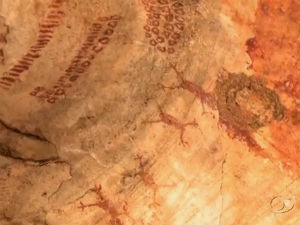 Pinturas são encontradas em cavernas em Alagoas  (Foto: Reprodução/TV Gazeta)