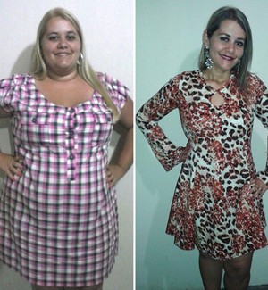 Antes e depois Camila Garcia Costa (Foto: Camila Garcia Costa / Arquivo Pessoal)