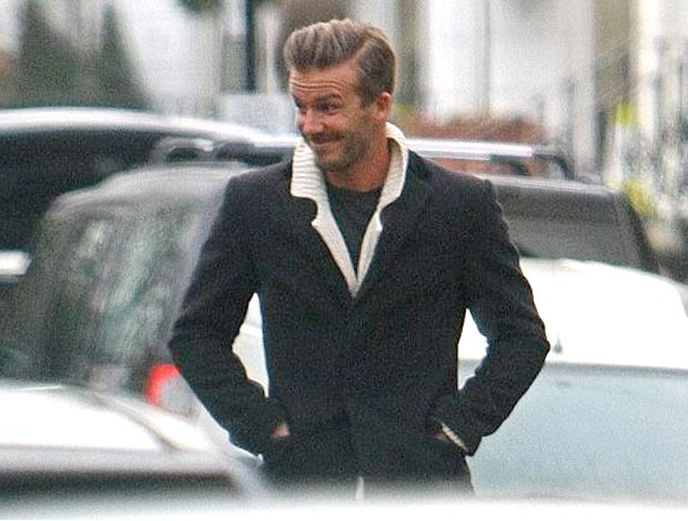 Beckham passeia por Londres (Foto: Reprodução)