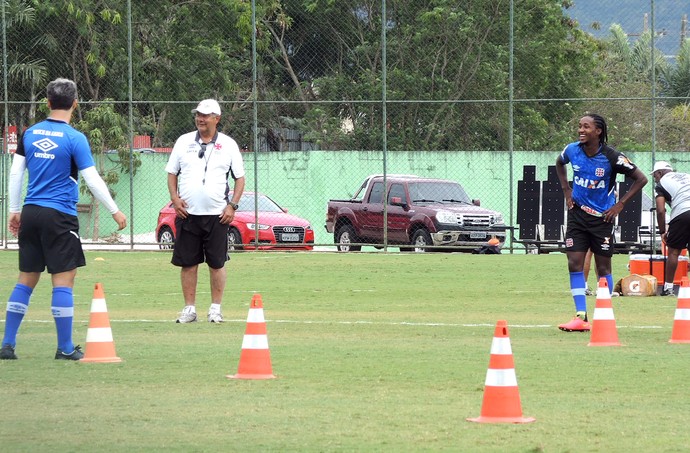 Joel e Biteco, Treino do Vasco (Foto: Fred Gomes)