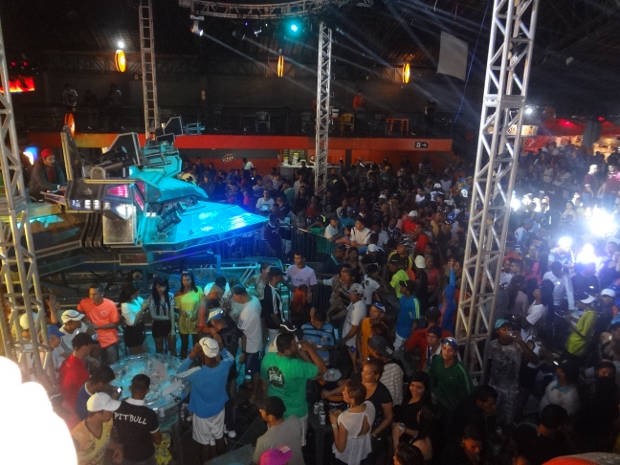 Festa da aparelhagem "Super Pop", em Belém (Foto: Gil Sóter/G1)