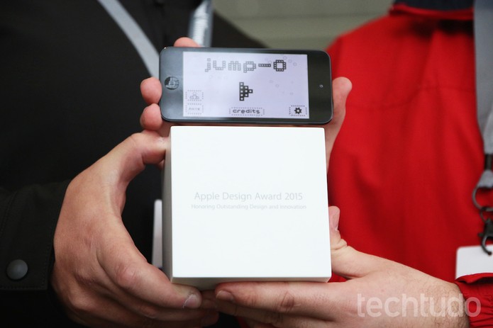  jump-O é o grande campeão do WWDC 2015 e faturou o Apple Design Awars (Foto: Fabrício Vitorino/TechTudo)